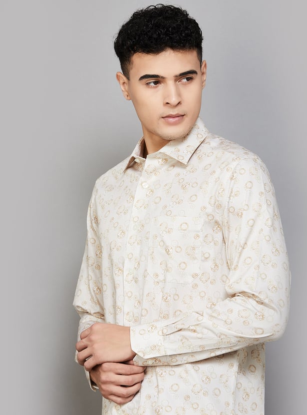 LOUIS PHILIPPE Printed Classic Fit Formal Shirt