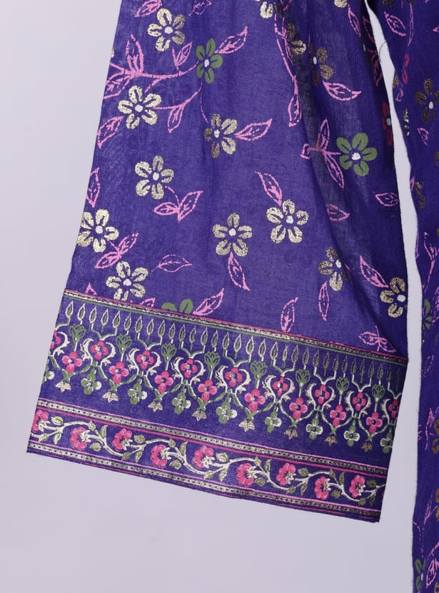 AURELIA Floral Print Anarkali Kurta