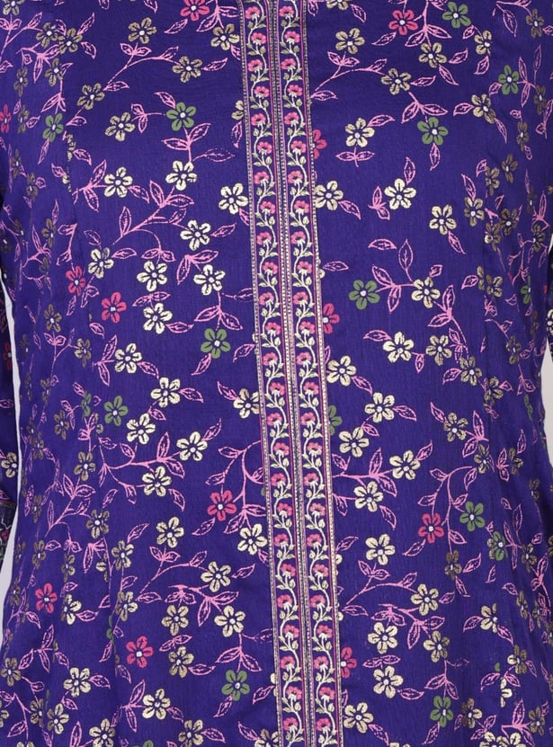 AURELIA Floral Print Anarkali Kurta