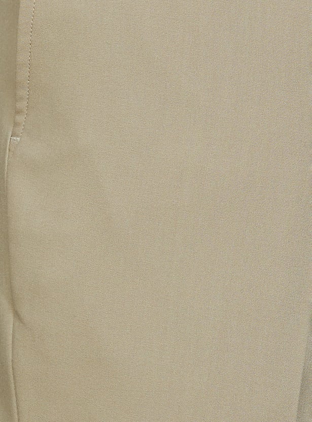 ARROW Solid Regular Formal Fit Trousers