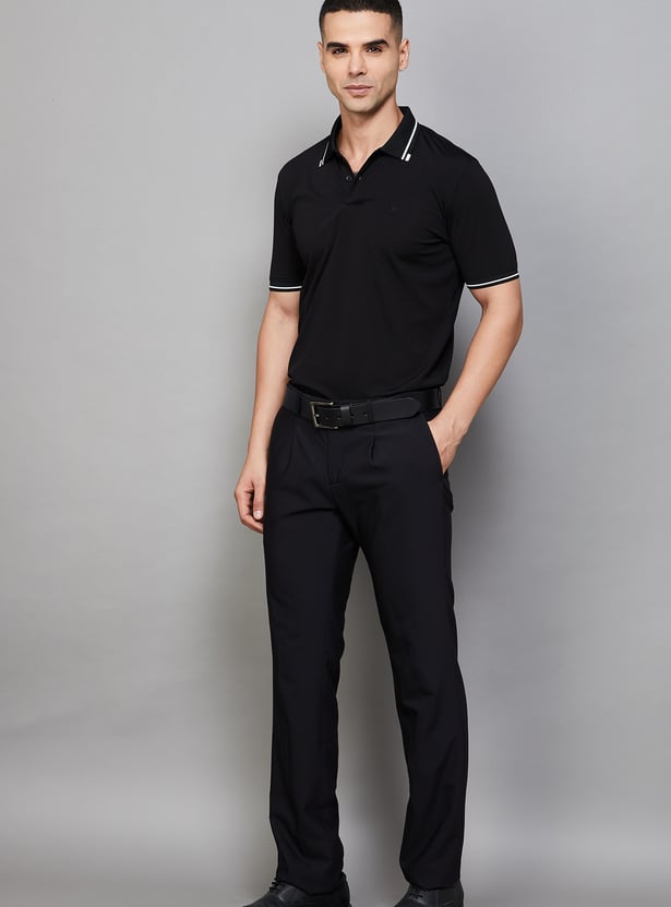 ARROW Solid Regular Fit Formal Trousers