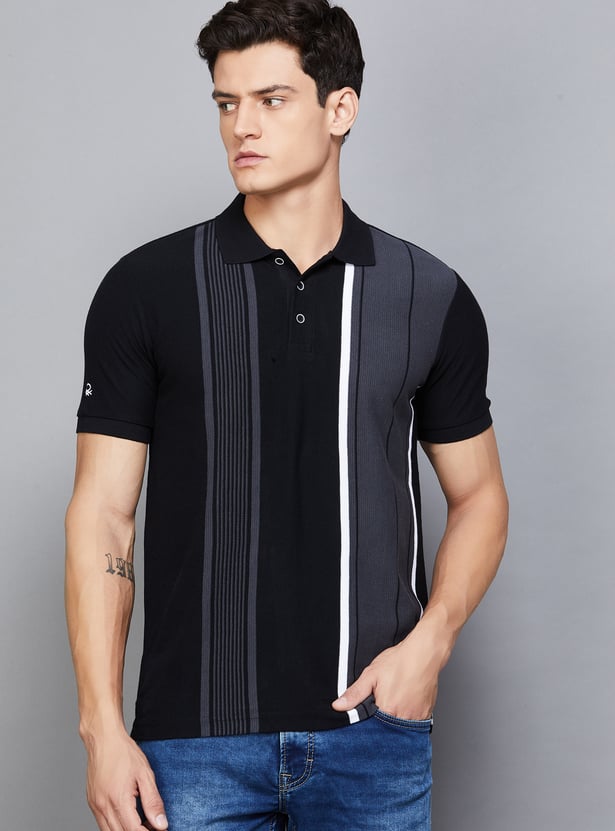 UNITED COLORS OF BENETTON Striped Polo T-shirt