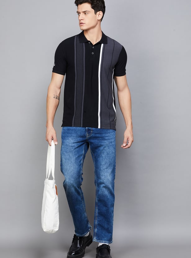 UNITED COLORS OF BENETTON Striped Polo T-shirt
