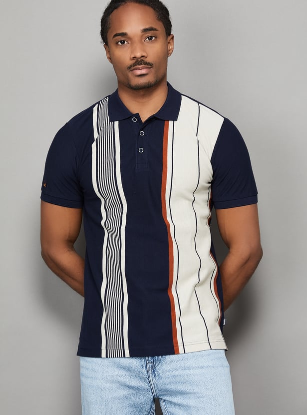 UNITED COLORS OF BENETTON Striped Polo T-shirt