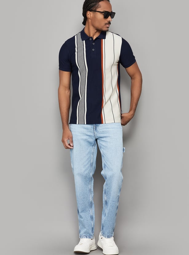 UNITED COLORS OF BENETTON Striped Polo T-shirt