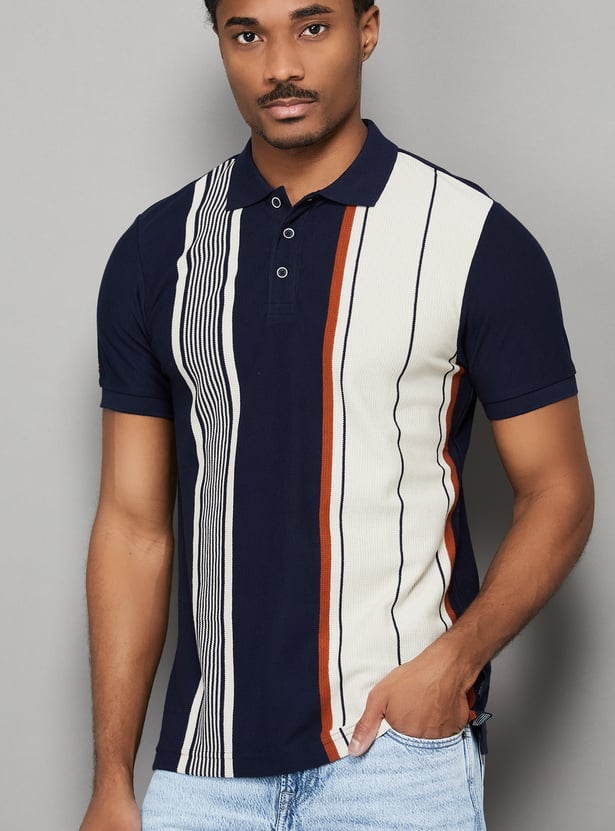 UNITED COLORS OF BENETTON Striped Polo T-shirt