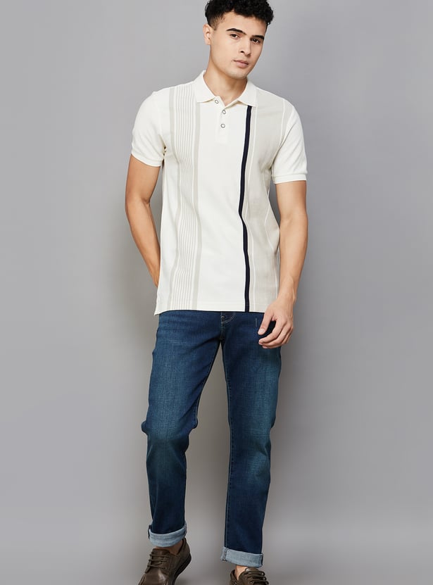 UNITED COLORS OF BENETTON Striped Polo T-shirt