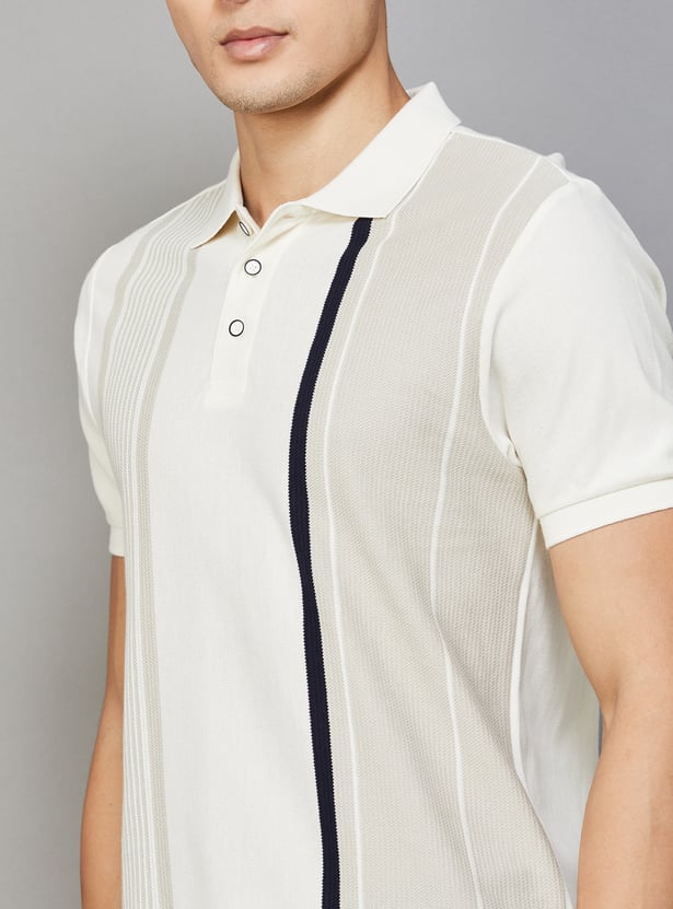 UNITED COLORS OF BENETTON Striped Polo T-shirt
