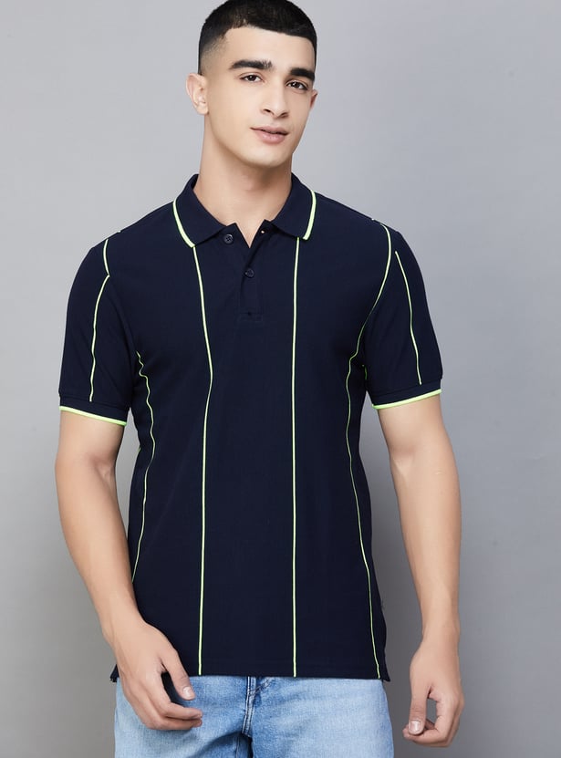 UNITED COLORS OF BENETTON Striped Polo T-shirt
