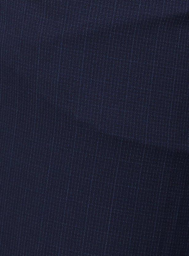 VAN HEUSEN Solid Slim Fit Formal Trousers