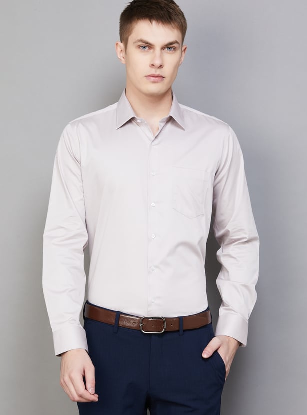 VAN HEUSEN Solid Slim Fit Formal Shirt