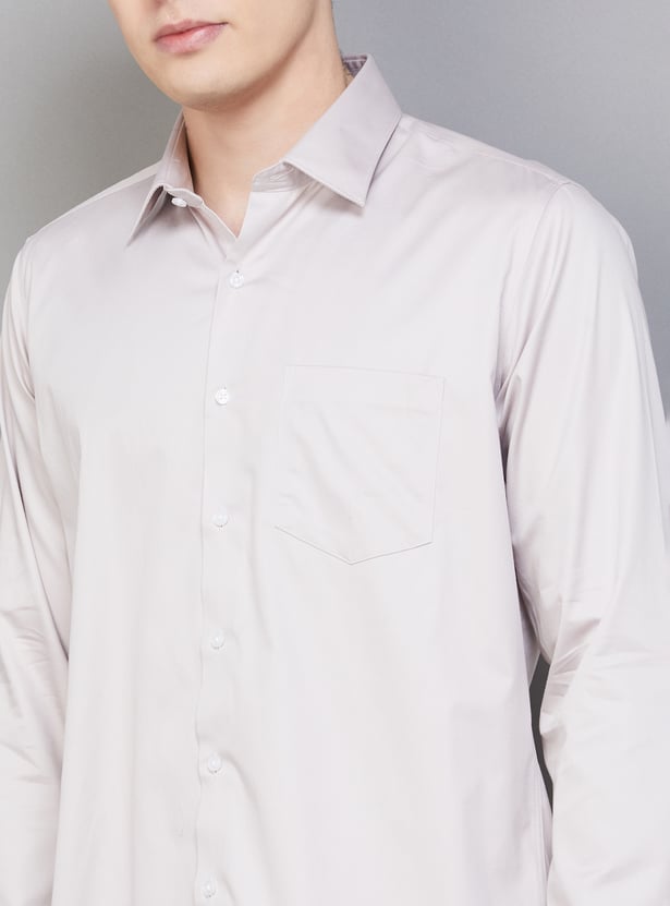 VAN HEUSEN Solid Slim Fit Formal Shirt