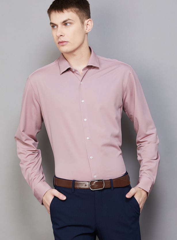 VAN HEUSEN Solid Slim Fit Formal Shirt