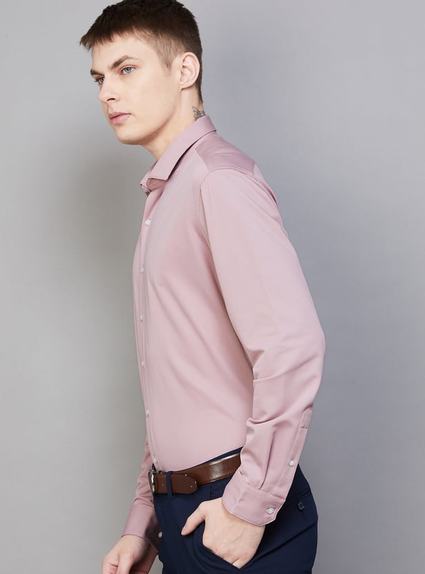VAN HEUSEN Solid Slim Fit Formal Shirt