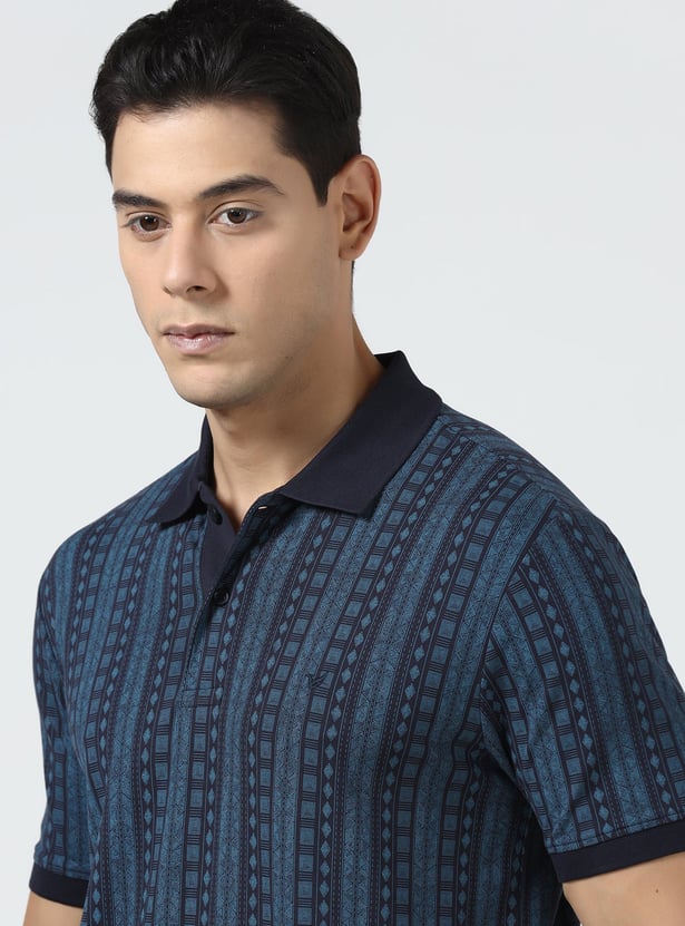 BLACKBERRYS CASUAL Printed Polo T-shirt