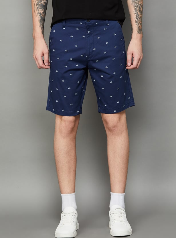 T-BASE Printed Shorts