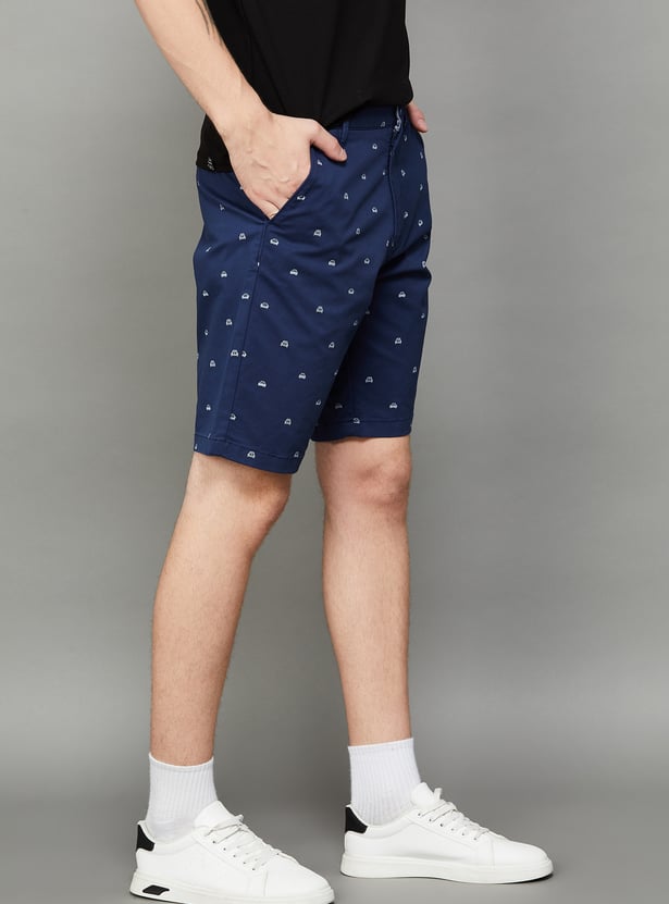 T-BASE Printed Shorts