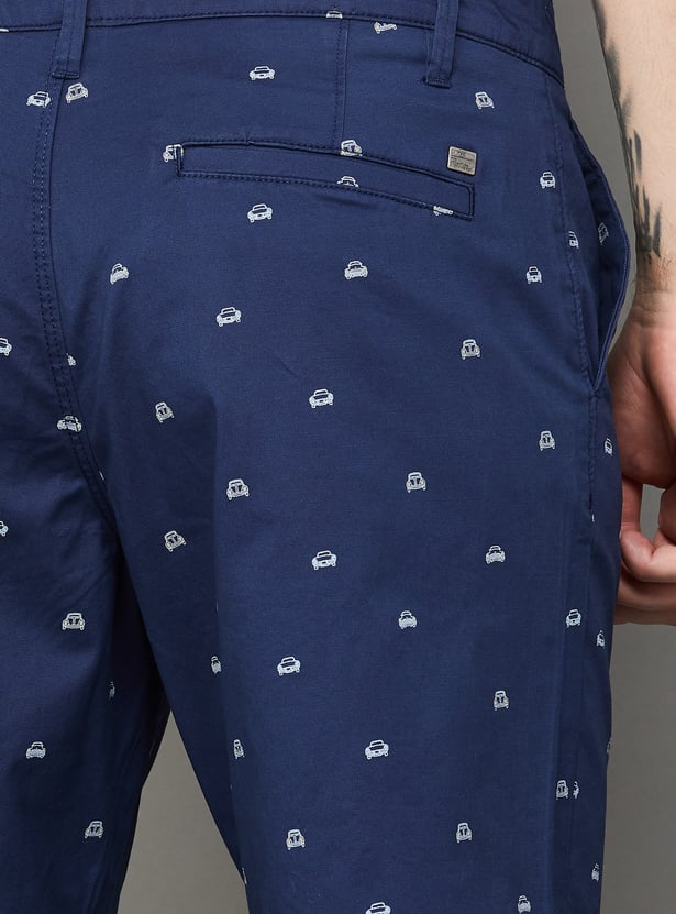 T-BASE Printed Shorts