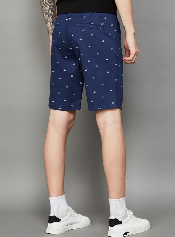 T-BASE Printed Shorts