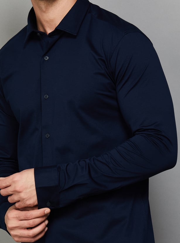PARK AVENUE Solid Slim Fit Formal Shirt