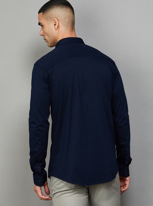 PARK AVENUE Solid Slim Fit Formal Shirt