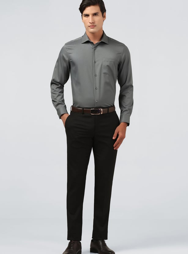 BLACKBERRYS Solid Regular Fit Formal Shirt