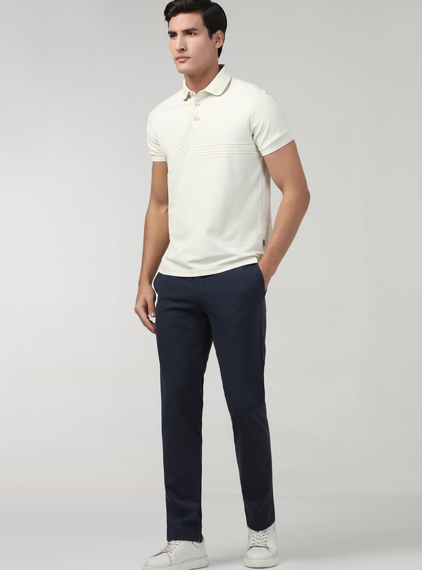 BLACKBERRYS Solid Super Slim Formal Trousers