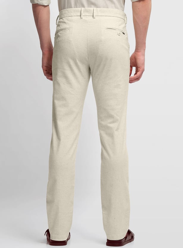 ARROW SPORT Solid Mid Rise Regular Trousers