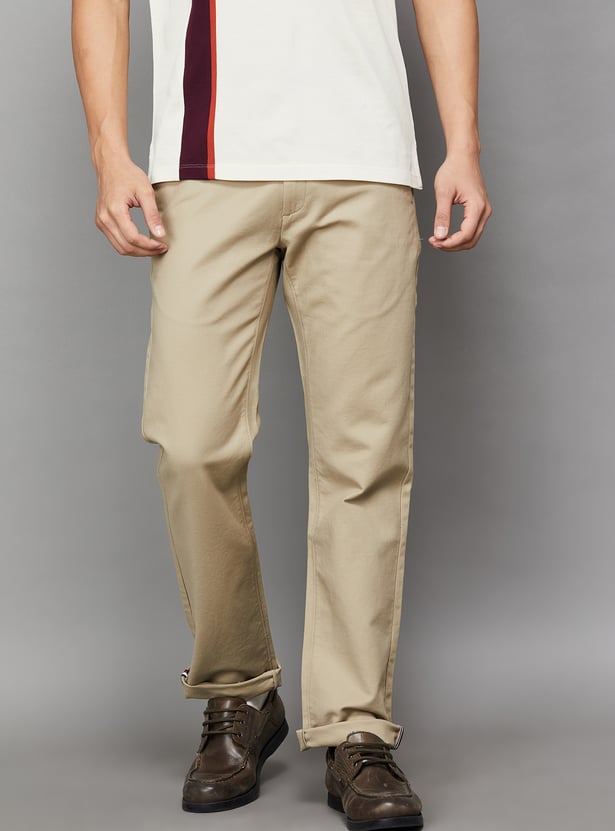 ARROW SPORT Solid Regular Trousers