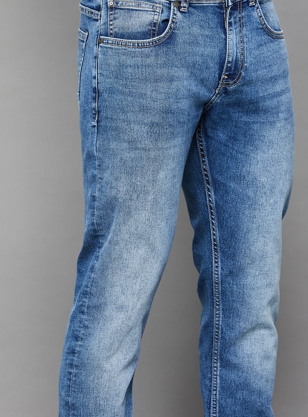 CELIO Washed Slim Tapered Jeans