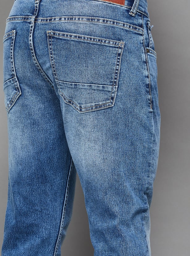 CELIO Washed Slim Tapered Jeans