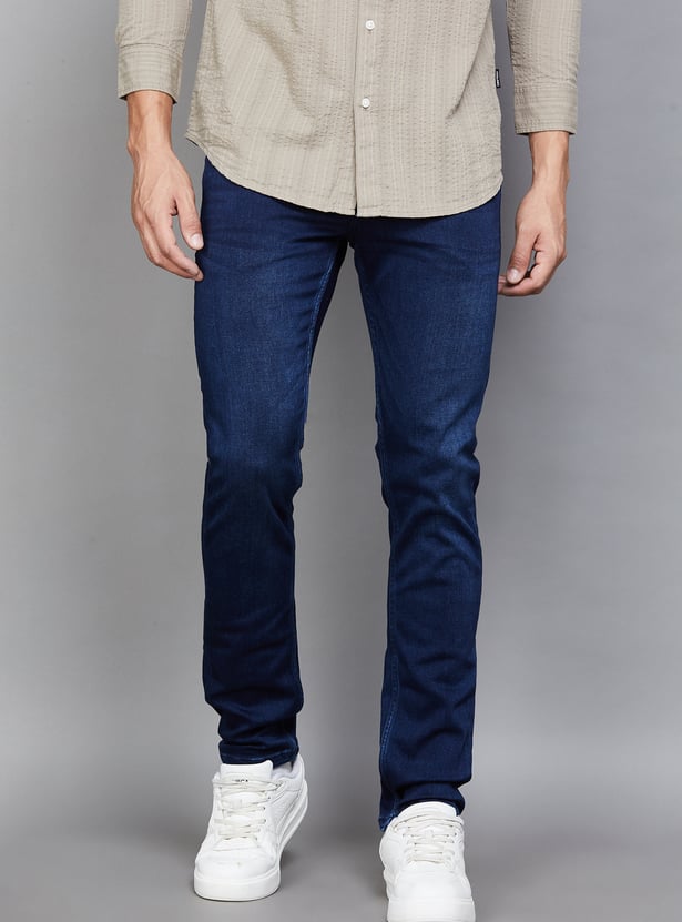 CELIO Darkwashed Slim Tapered Jeans