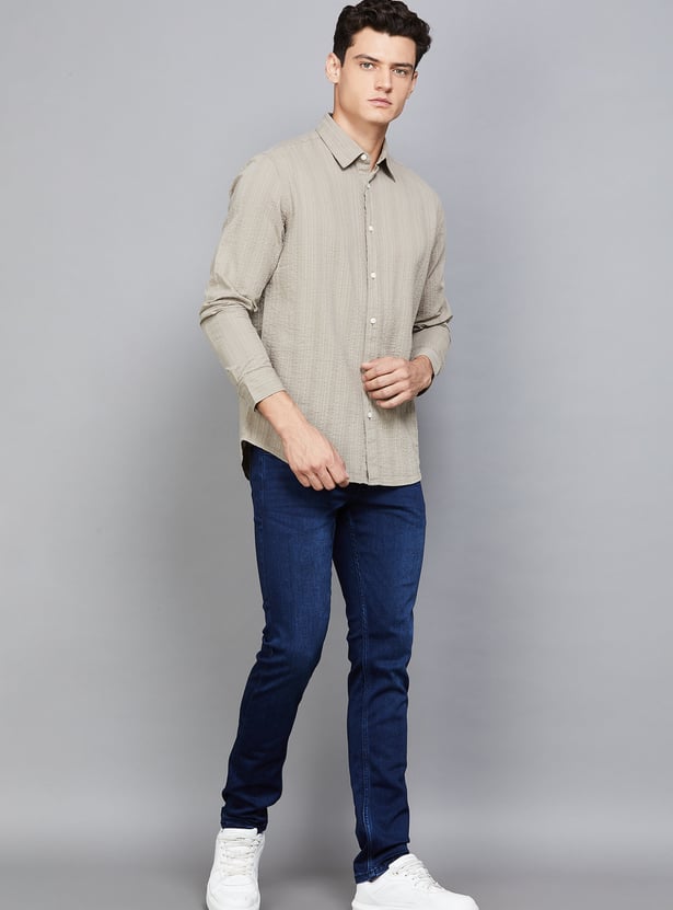 CELIO Darkwashed Slim Tapered Jeans