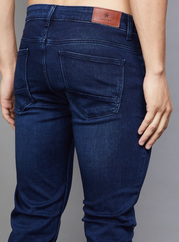CELIO Darkwashed Slim Tapered Jeans