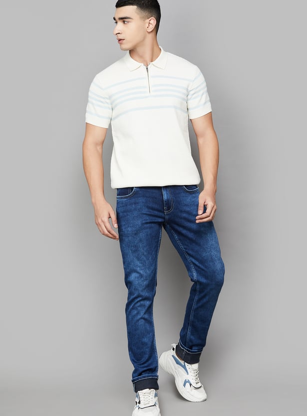 CELIO Darkwashed Slim Tapered Jeans