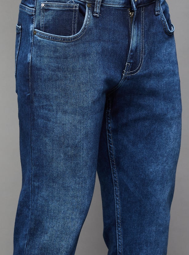 CELIO Darkwashed Slim Tapered Jeans