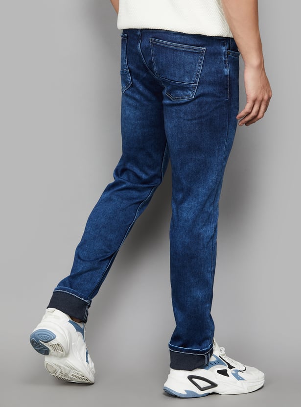 CELIO Darkwashed Slim Tapered Jeans