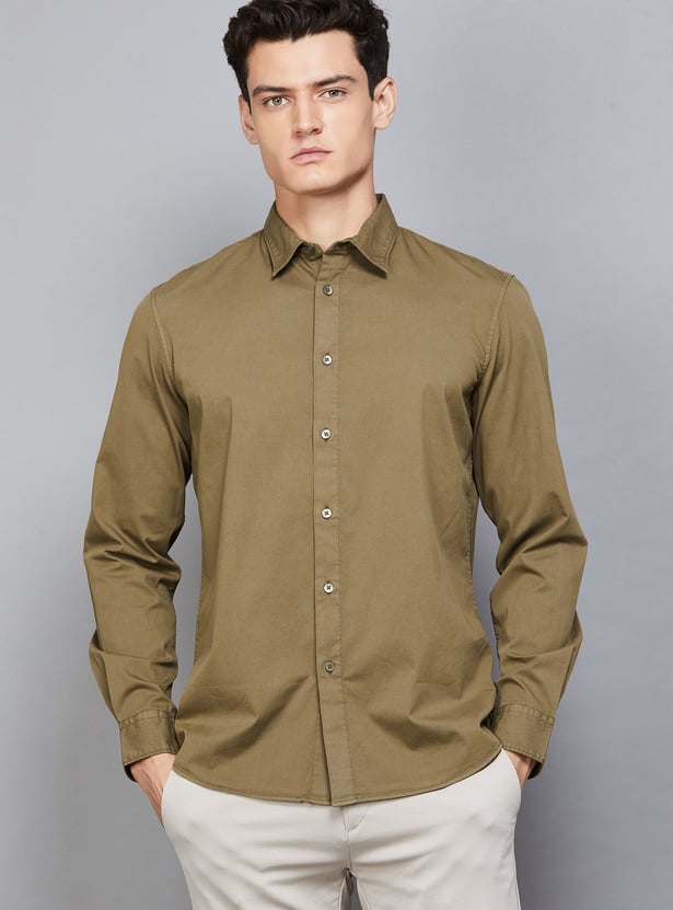 CELIO Solid Regular Fit Shirt