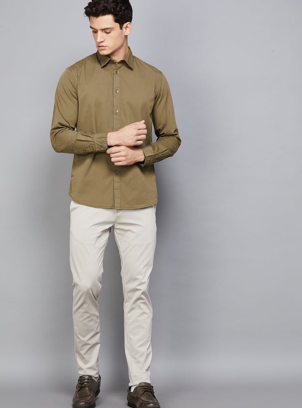 CELIO Solid Regular Fit Shirt