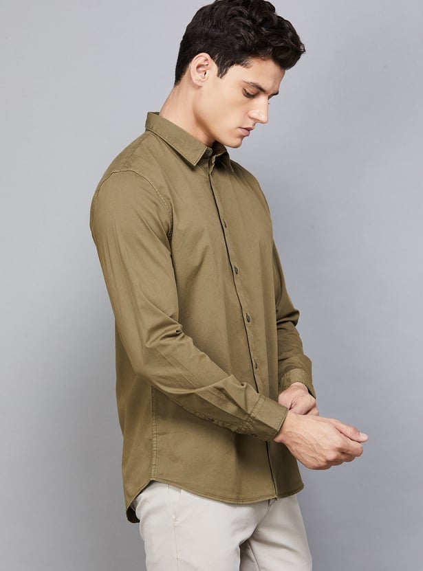 CELIO Solid Regular Fit Shirt