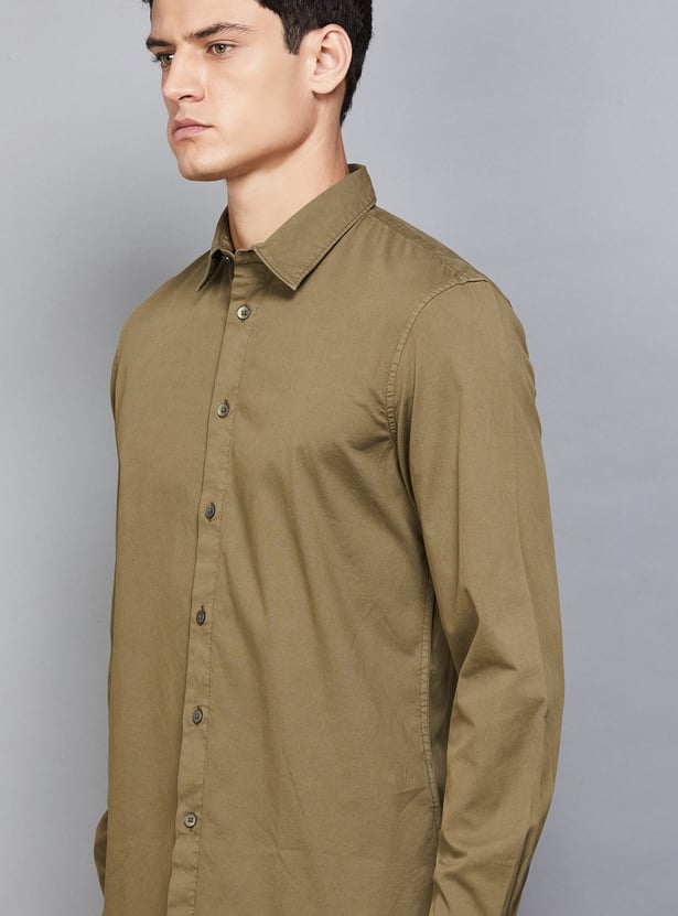 CELIO Solid Regular Fit Shirt