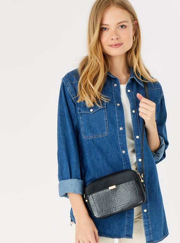 ACCESSORIZE LONDON Textured Sling Bag