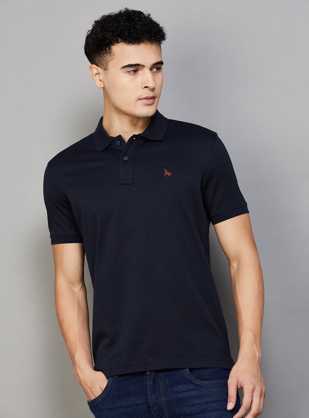 VH SPORTS Textured Polo T-shirt