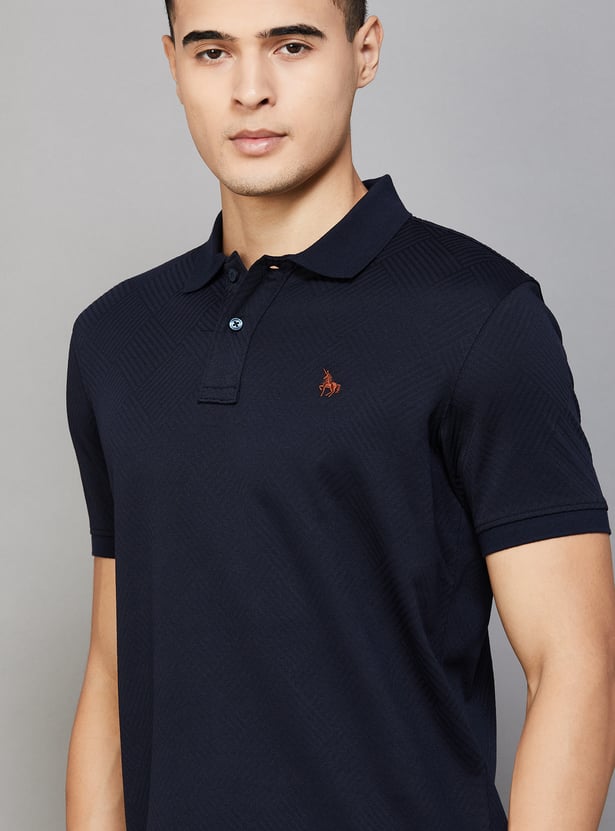 VH SPORTS Textured Polo T-shirt