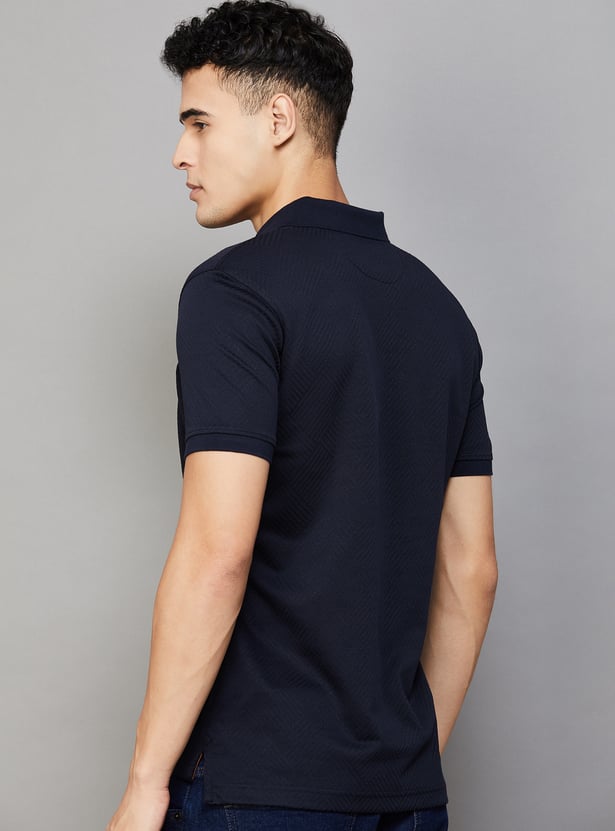VH SPORTS Textured Polo T-shirt