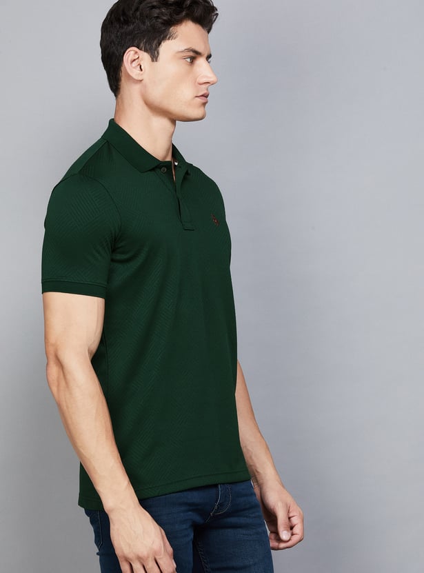 VH SPORTS Patterned Polo T-shirt