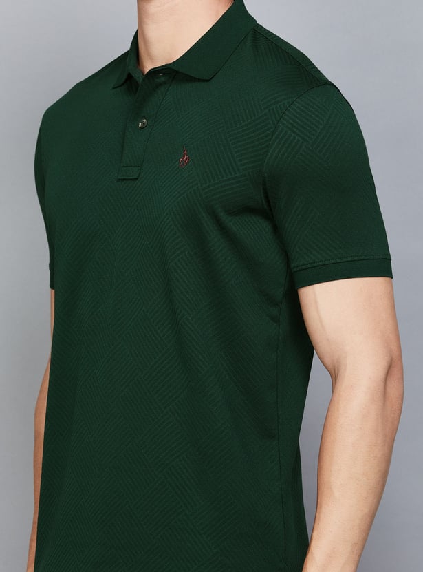VH SPORTS Patterned Polo T-shirt