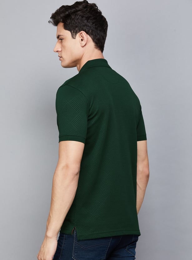 VH SPORTS Patterned Polo T-shirt
