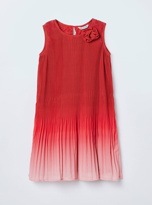 FAME FOREVER Girls Pleated A-Line Dress