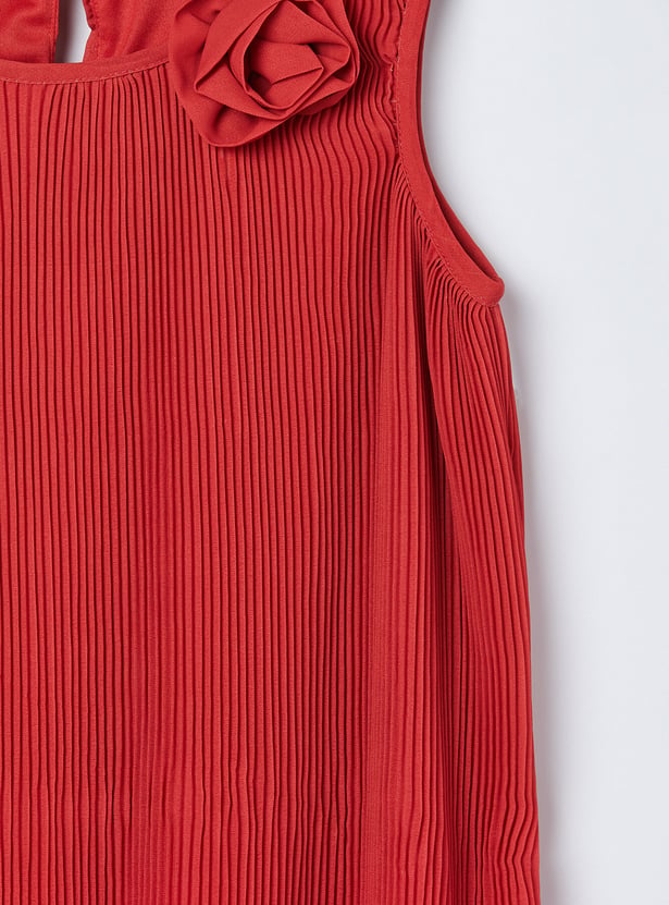 FAME FOREVER Girls Pleated A-Line Dress